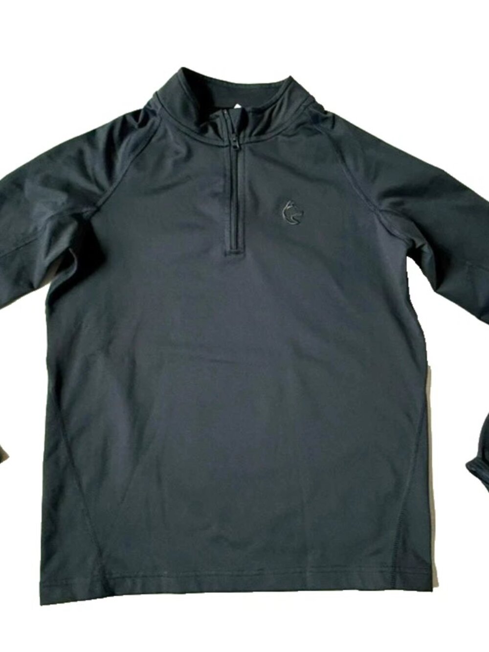 Shred Dog Kids L 12-14 Baselayer Zip Top Pullover Navy Blue Boy Girl Foundation